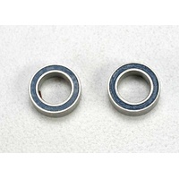  Ball bearings, blue rubber shield,  5 x 8 x 2.5mm (2)  5114