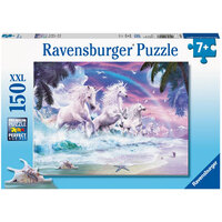 Ravensburger 10057 6 Unicorns on the Beach Puzzle 150pc