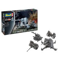  8,8 CM Flak + SD.ANH.202 1:72 Plastic Model Kit 03325