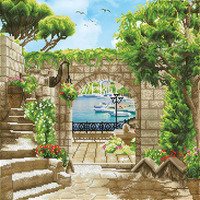 Diamond Dotz DD12.056 Mediterranean Stroll 51.50x 51.50cm