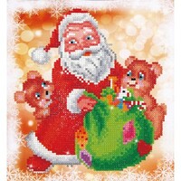 Diamond Dotz DD3.011 Santa and Teddies 23x25cm