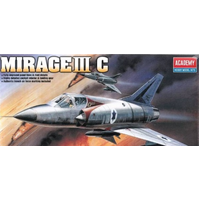 Academy 12247 Mirage III-C Fighter Plastic Model Kit *Aus Decals* (ACA-12447)