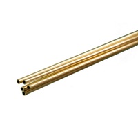 Round Brass tube 3/32 &quot; OD x .014&quot;  Wall 36&quot;  long 5 pieces KnS-1144 