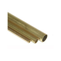  Brass Square Tube 5mm x 0.45 wall 300mm 2pcs KnS-9853