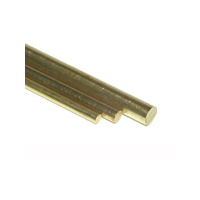 Round Brass Rod (300mm lengths) 4mm Dia. 3pcs KnS9867