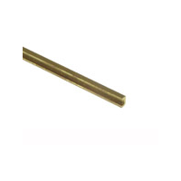  Brass Channel 0.014&quot; wall -1/8&quot; Leg Lengths  x 12&quot; Long 1pc KnS-9885