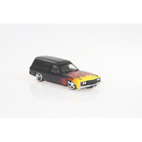 1:24 Black w/Flames HJ Holden Panelvan Light-Up Plastic DDALU16