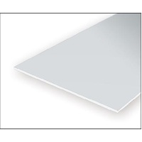  White Polystyrene Sidewalk Sheet 0.250 x 6 x 12&quot; / 6.4mm x 15cm x 30cm (1)EG4516 