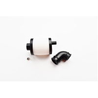 1:8 Air Filter (Black) + Short black Elbow MY5014-1S